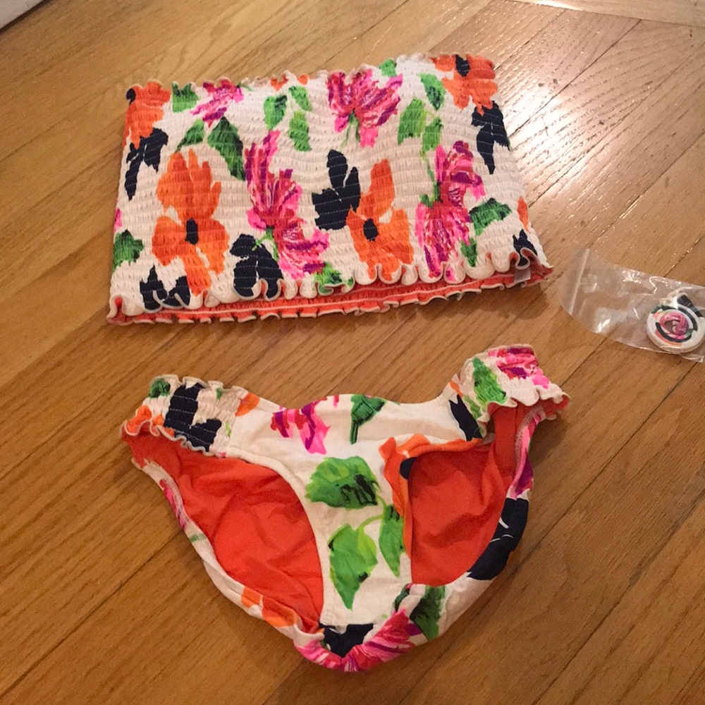 New Anthropologie Seafolly two piece swim suit 6.